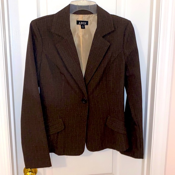 Business Suit Bundle by Amy Byer Sz 5 pants, Top M Blazer Coat M - Picture 1 of 16